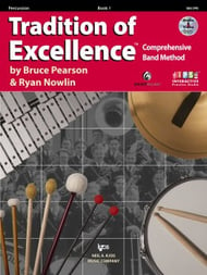 Tradition of Excellence Percussion band method book cover